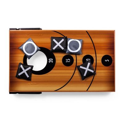 Mini Bean Bag Throw Game - Wood Grain Image 3