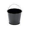 Mini Black Favor Pails - 12 Pc. Image 1
