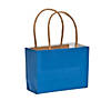 Mini Blue Kraft Paper Gift Bags - 12 Pc. Image 1