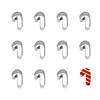 Mini Candy Cane Cookie Cutters Image 1