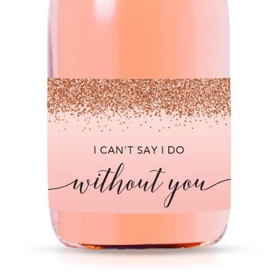 Mini Champagne Cant Say I Do Rose Image 1
