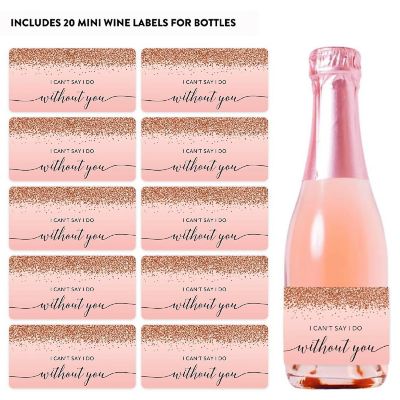Mini Champagne Cant Say I Do Rose Image 3