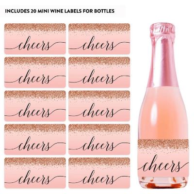 Mini Champagne Cheers Rose Gold Image 3