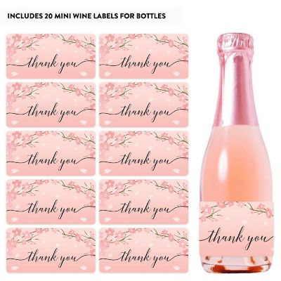 Mini Champagne Thank You Cherry Blossom Image 3