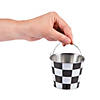 Mini Checkered Pails - 12 Pc. Image 1