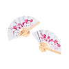 Mini Cherry Blossom Folding Favor Hand Fans - 12 Pc. Image 1