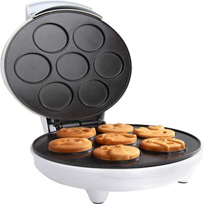 Mini Emoticon Smiley Faces Waffle Maker - Create 7 Unique Waffles or Pancakes w Electric Non Stick Waffler Iron - Featuring a Kiss Face &amp; Heart Eyes Image 2