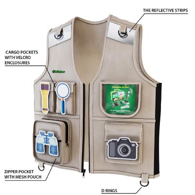 Mini Explorer - Safari Cargo Vest and Hat Costume Image 2