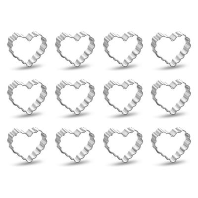 Mini Fluted Heart 1.5 inch Cookie Cutters Image 1