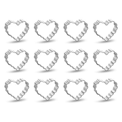 Mini Fluted Heart 1.5 inch Cookie Cutters Image 1