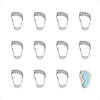 Mini Foot Cookie Cutters Image 1