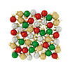 Mini Glitter Craft Christmas Bulbs - 48 Pc. Image 1