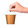 Mini Goldtone Favor Pails - 12 Pc. Image 1