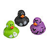 Mini Halloween-Printed Rubber Ducks - 24 Pc. Image 1