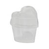 Mini Heart Dessert Cups with Lids - 12 Pc. Image 1