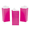 Mini Hot Pink Treat Bags - 24 Pc. Image 1