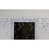 Mini Icicle Christmas Lights - Blue - 2.5' White Wire - 50ct Image 2