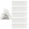 Mini Ivory Organza Drawstring Treat Bags - 50 Pc. Image 1