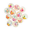 Mini Light-Up Glitter Butterfly Bouncy Balls - 12 Pc. Image 1
