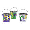 Mini Mardi Gras Pails - 12 Pc. Image 1