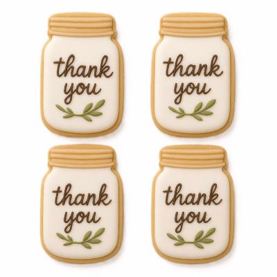Mini Mason Jar 2 inch Cookie Cutters Image 2