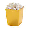 Mini Metallic Gold Popcorn Boxes - 24 Pc. Image 1