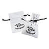 Mini Mr. & Mrs. Drawstring Treat Bags - 12 Pc. Image 1