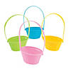 Mini Pastel Plastic Easter Baskets - 12 Pc. Image 1