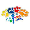 Mini Paw Print Toy-Filled Goody Bags - 12 Pc. Image 1