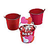 Mini Red Favor Pails - 12 Pc. Image 1