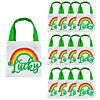 Mini Saint Patrick&#8217;s Day Rainbow Tote Bags Image 1