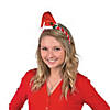Mini Santa Hat Headbands - 6 Pc. Image 1