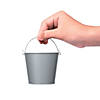 Mini Silvertone Favor Pails - 12 Pc. Image 1