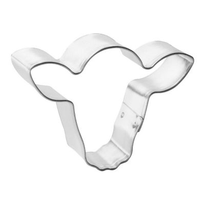 Mini Steer Head Cow Face 2 inch Cookie Cutters Image 1