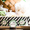 Mini Striped Black &amp; White Popcorn Boxes - 24 Pc. Image 1