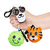 Mini Stuffed Animal Squeeze Ball Backpack Clips - 12 Pc. Image 1