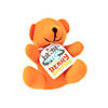 Mini Stuffed Bears with Bear Hugs Card - 12 Pc. Image 1