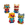 Mini Superhero Pet Character Figures - 24 Pc. Image 1