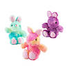 Mini Tie-Dye Stuffed Easter Bunnies - 12 Pc. Image 1