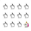 Mini Unicorn Head Cookie Cutters Image 1