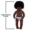 Miniland Educational Anatomically Correct 15" Baby Doll, African-American Girl Image 2