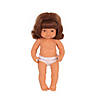 Miniland Educational Anatomically Correct 15" Baby Doll, Caucasian Girl, Red Hair Image 1