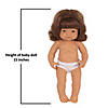 Miniland Educational Anatomically Correct 15" Baby Doll, Caucasian Girl, Red Hair Image 2