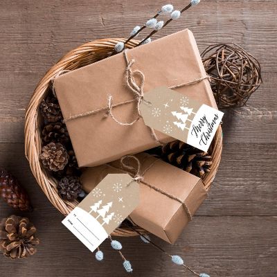 Minimal Christmas Tree To/From Gift Tags Image 1