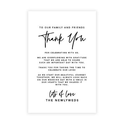 Minimal Line TY Card 4x6IN 56PC Image 1