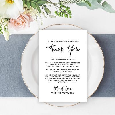 Minimal Line TY Card 4x6IN 56PC Image 1