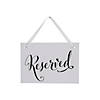 Minimal Reserved Chair Sign Image 1