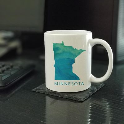 Minnesota Aqua Blue Water Ceramic Mug Image 1