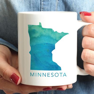 Minnesota Aqua Blue Water Ceramic Mug Image 1