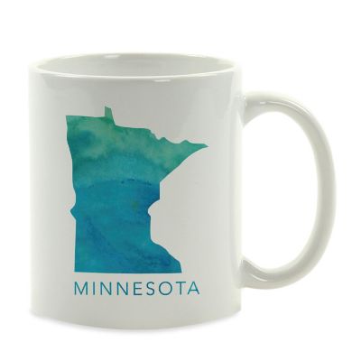 Minnesota Aqua Blue Water Ceramic Mug Image 2